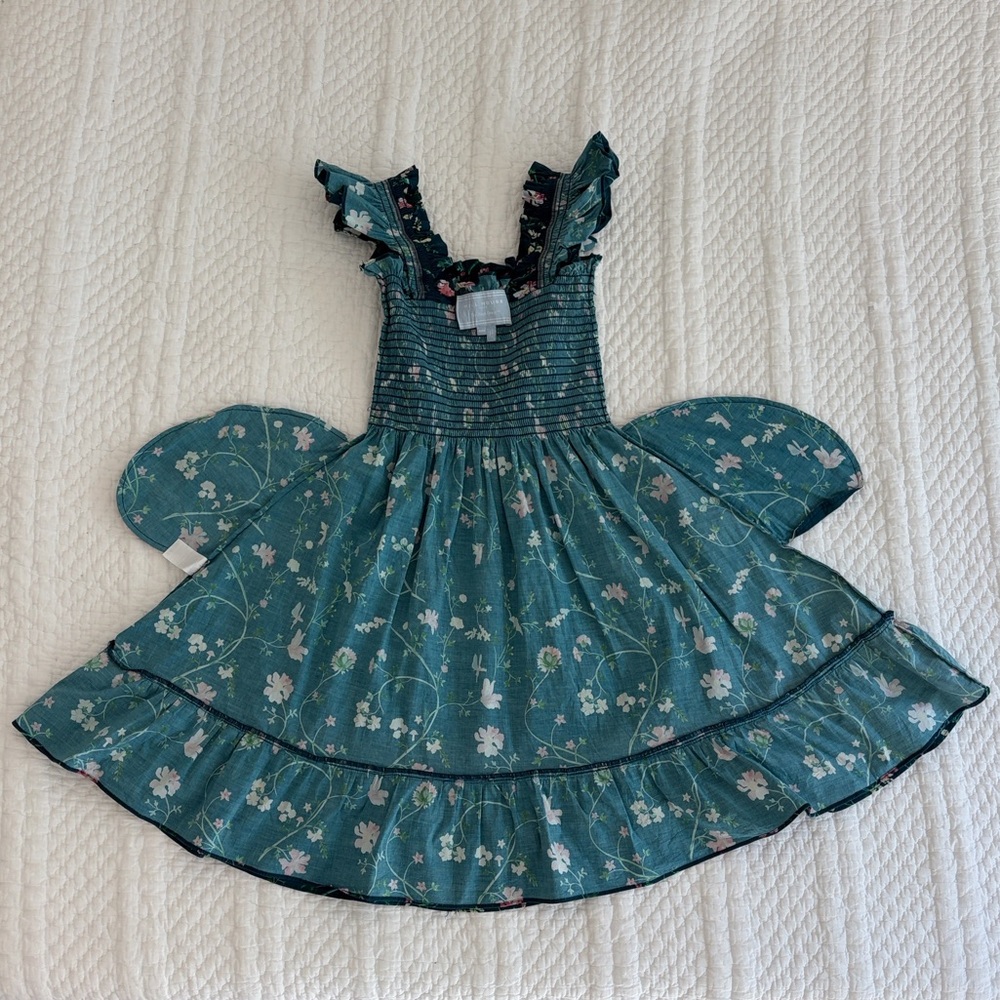 Hill House Elizabeth dress in Moody Floral, XXS - Picture 5 of 7